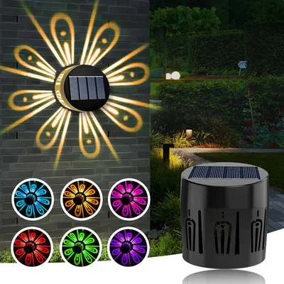 Set 6 lampi solare, lumina LED RGB