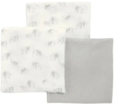 Set de scutece de tifon Mamas & Papas - Elephant, 90 х 90 cm, 3 buc