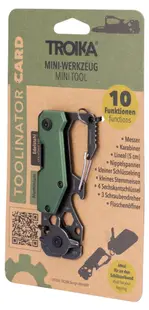 Instrument multifuncțional mini Troika - Toolinator Card, verde