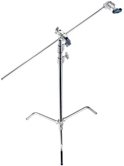 Trepied Manfrotto Avenger C-STAND KIT 33 - cu coloană fixă, spadă și cap de prindere – cromat