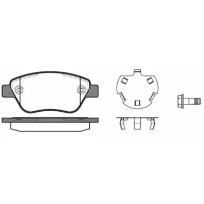Set placute frana, frana disc REMSA 0858.30