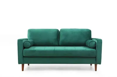 Canapea fixa ROME, 2 locuri, verde, 175x90x70 cm
