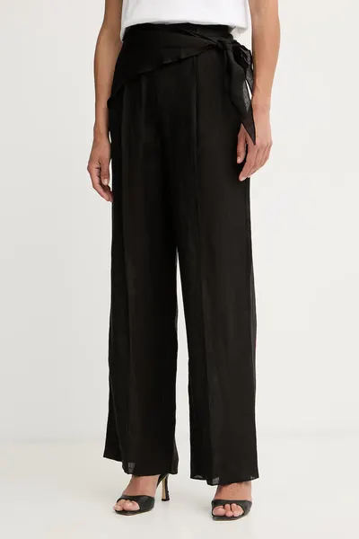 Marella pantaloni wide leg pentru femei, din SOLISTA