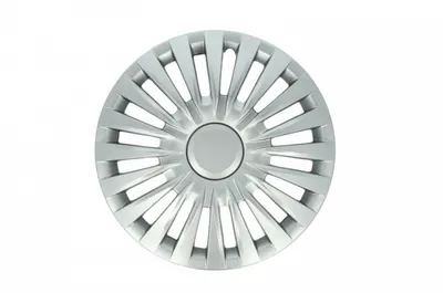 Set 4 bucati capac roata model Vento, 15inch, culoare argintiu