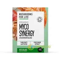 Pulbere Myco Synergy 6 Ciuperci 1000mg Pure Grade Extracts Ecologica/Bio 60g