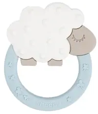 Jucărie de dentiție pentru bebeluși Done by Deer - Sheepy, blue