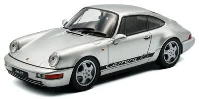 Model de colecție SOLIDO Moderne: Automobile - Porsche 911 (964) RS, Silver, 1994