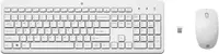 Set tastatură și mouse HP – 230, wireless, alb