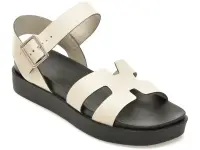 Sandale GRYXX albe, 376203, din piele naturala