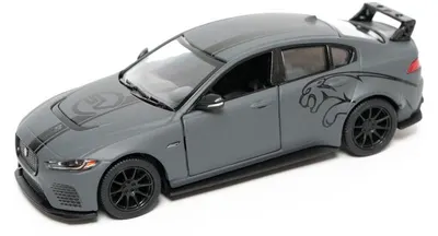 Mașinuță metalică Kinsmart - Jaguar XE SV Project 8 2018, 1:36, grafit
