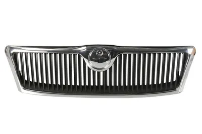 Grila fata potrivit SKODA OCTAVIA 2004-2008 - negru/crom