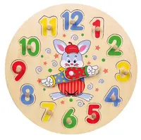 Puzzle din lemn plat Viga - Ceas
