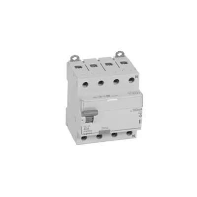 Intrerupator diferential RCD DX³-ID - 4P 400 V~ Nul pe partea dreapta - 40 A - 100 mA - tip A