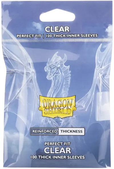 Protecții pentru carduri Dragon Shield - Perfect Fit Thick Inner Sleeves, transparent (100 buc)