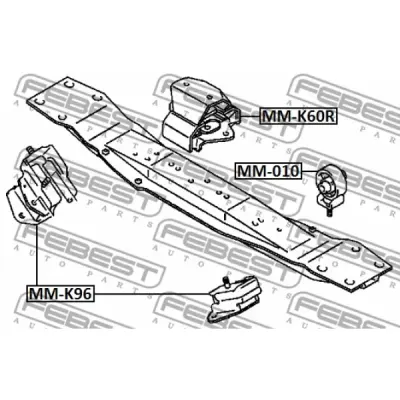 Suport, transmisie manuala FEBEST MM-K60R