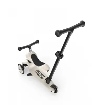 Trotineta pentru copii 3 in 1 Premium Scoot Ride HighwayKick 1 Push and Go Miffy, cu sezut si maner pentru parinte, sistem anti-rasturnare 1-5 ani