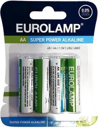 Baterie alcalină EUROLAMP - Super Power, AA, LR6, 1.5V, 4 buc.