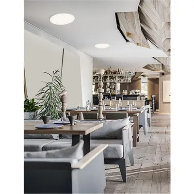 Plafoniera PERFECT Nisipiu Alb Aluminiu & Acrylic Recessed Profile LED 40W 4491Lm IP20 TRIAC Dimabil Driver AC220-240V Beam Angle: 120° CRI>80 2700-6000K Schimbare temperatura de culoare si reglare intensitate luminoasa