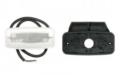 Lumini clarificare stanga dreapta, forma: oval, alb, LED, inaltime 52mm; latime 110,8mm; adancime 20,5mm, in relief, lungime cablu 500mm, cu cuier, 12 24V (tip: neon, IP68)