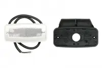 Lumini clarificare stanga dreapta, forma: oval, alb, LED, inaltime 52mm; latime 110,8mm; adancime 20,5mm, in relief, lungime cablu 500mm, cu cuier, 12 24V (tip: neon, IP68)