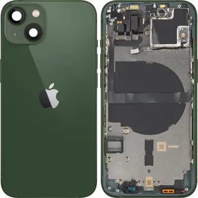 Capac Baterie Apple iPhone 13, Cu Carcasa Mijloc, Verde, Swap