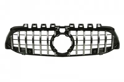 Grila radiator (cu orificiu camera, AMG STYLING, negru lucios crom) potrivit MERCEDES A-KLASA W177 04.18-10.22