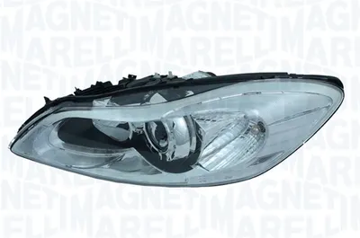 Far Stanga H7 H9 W5W WY5W, electric, cu motor, halogen, interior cromat potrivit VOLVO C30