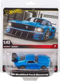 Mașinuță metalică Hot Wheels Diecast - Ford Mustang modificat '69, 1:43