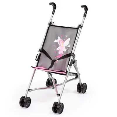 Carucior de vara pentru papusi Bayer Buggy Gri