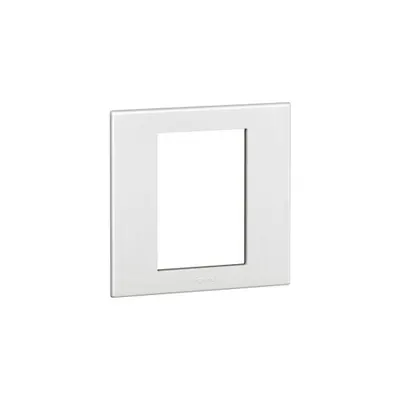 Plate British standard Arteor - patrat - 3 module 1-module - alb