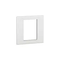 Plate British standard Arteor - patrat - 3 module 1-module - alb