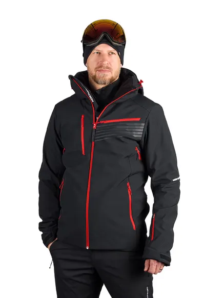 Geaca schi softshell 3L 10K/5K barbati Bartalan - Rosu/Negru