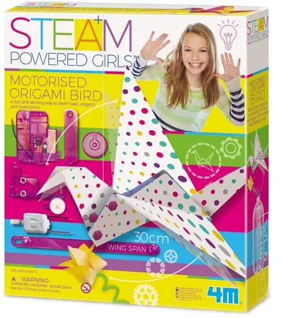 Set Origami 4M Steam Powered Girls - Pasăre cu motor