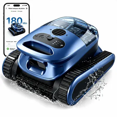 U9 Robot curățitor piscină pentru fund și pereți, cu aplicație, fără fir