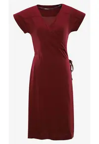 Rochie petrecuta cu model uni si decolteu in V