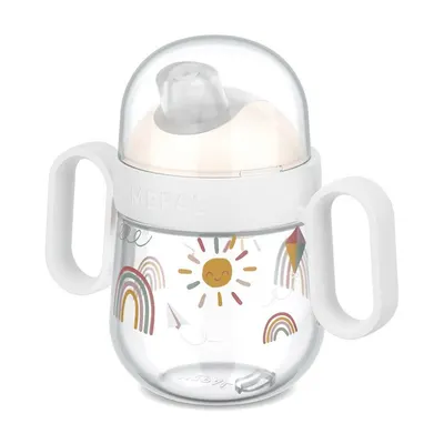 Cană pentru copii bej din plastic 200 ml Sunshine & Rainbow – Mepal
