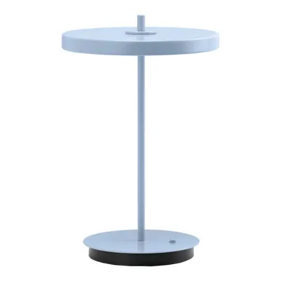Veioză albastru-deschis LED din metal cu abajur din metal (înălțime 31 cm) Asteria Move – UMAGE