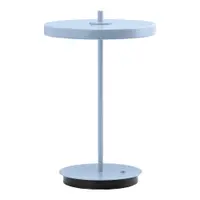 Veioză albastru-deschis LED din metal cu abajur din metal (înălțime 31 cm) Asteria Move – UMAGE