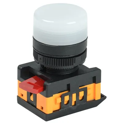 Lampa semnalizare AL-22TE d22mm Alb neon /240V cylinder