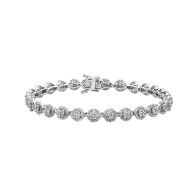 Bratara din aur alb cu diamante de 5ct