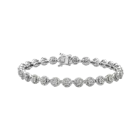 Bratara din aur alb cu diamante de 5ct