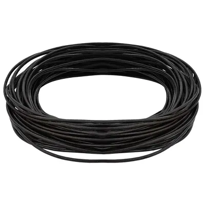 vidaXL Cord din Piele 1 Maro închis Ø2 mm x 5 m Piele