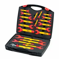 Single open-end spanner set, insulated 6-32 mm