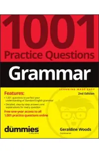 Grammar: 1001 Practice Questions for Dummies (+ Free Online Practice)