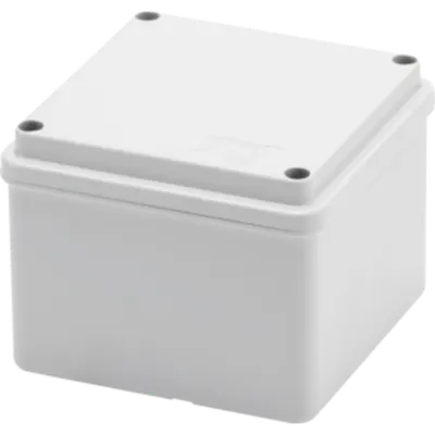 Doza aparenta FARA PRESETUPE - IP56 - dimensiuni interioare 100X100X80 - SMOOTH WALLS - GREY RAL 7035