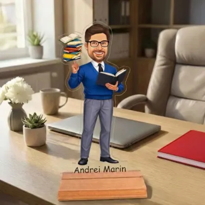 Caricatura pentru Profesor - Statueta Personalizata tip Trofeu