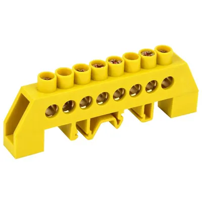 Neutral bus bars in combined DIN-Izolators of “Bearing” type SHNI-8x12-8-kS-ZH
