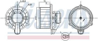 Ventilator habitaclu potrivit HYUNDAI ACCENT V, CRETA, SOLARIS; KIA RIO IV 1.4 1.6 2.0 01.16