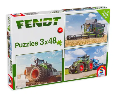 Puzzle pentru copii Schmidt 3 în 1 - Munca la teren