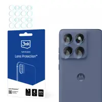 Folie de protectie Camera Spate 3MK Protection pentru Motorola Edge 60 Fusion, Sticla Flexibila, Set 4 bucati, Transparenta